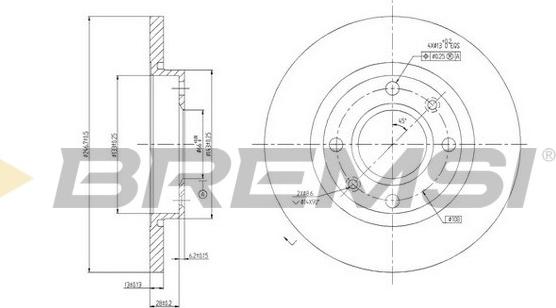 Bremsi CD6995S - Bremžu diski ps1.lv