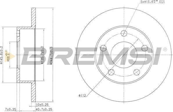 Bremsi CD6952S - Bremžu diski ps1.lv