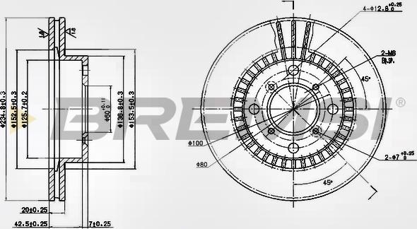 Bremsi CD6978V - Bremžu diski ps1.lv