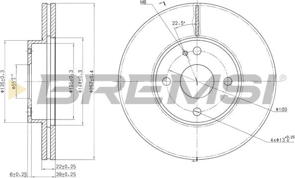 Bremsi CD6495V - Bremžu diski ps1.lv