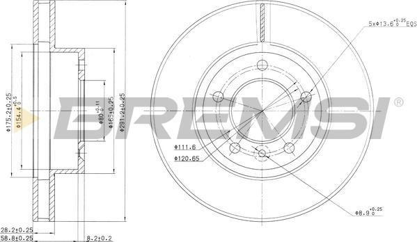 Bremsi CD6440V - Bremžu diski ps1.lv