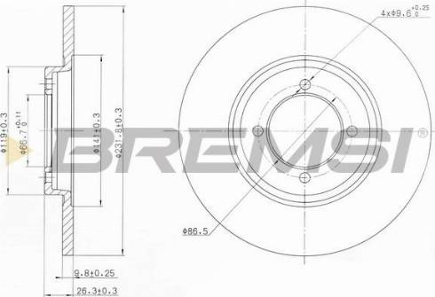 Bremsi CD6428S - Bremžu diski ps1.lv