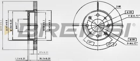 Bremsi CD6571V - Bremžu diski ps1.lv