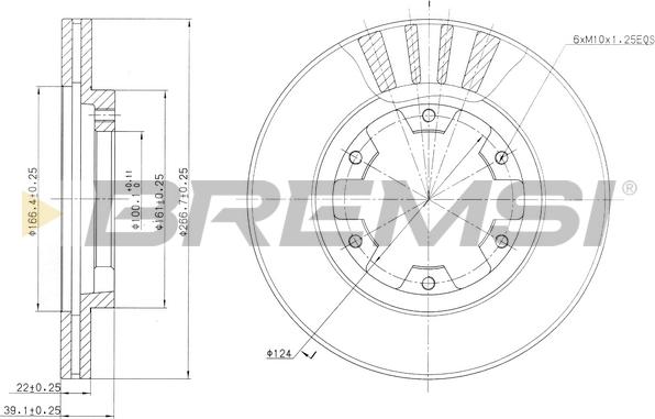 Bremsi CD6660V - Bremžu diski ps1.lv