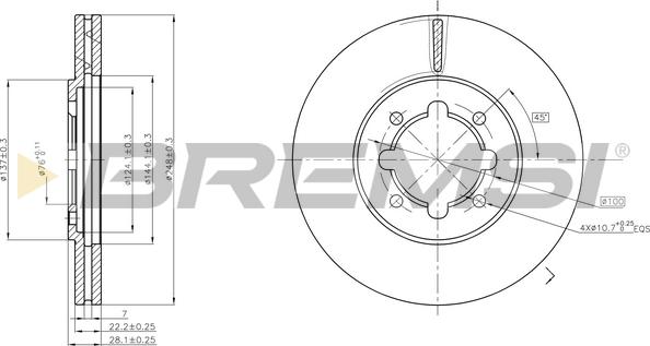 Bremsi CD6609V - Bremžu diski ps1.lv