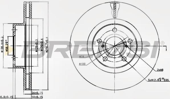 Bremsi CD6679V - Bremžu diski ps1.lv