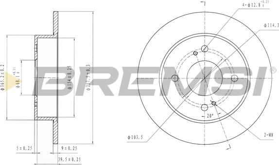 Bremsi CD6674S - Bremžu diski ps1.lv