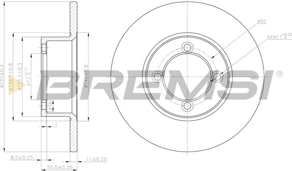 Bremsi CD6001S - Bremžu diski ps1.lv