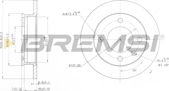 Bremsi CD6079S - Bremžu diski ps1.lv