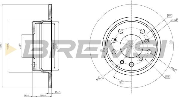 Bremsi CD6165V - Bremžu diski ps1.lv