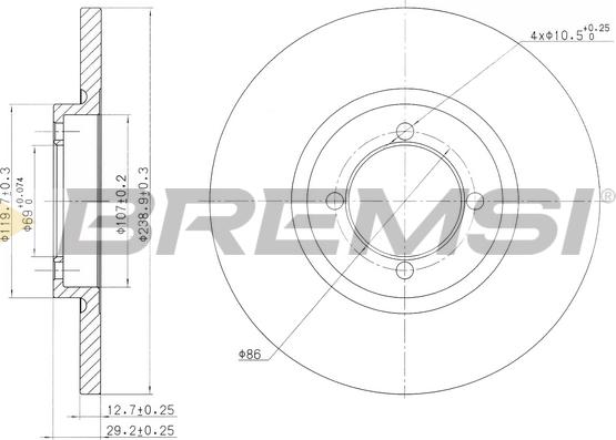 Bremsi CD6115S - Bremžu diski ps1.lv