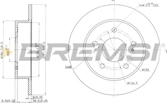 Bremsi CD6863S - Bremžu diski ps1.lv