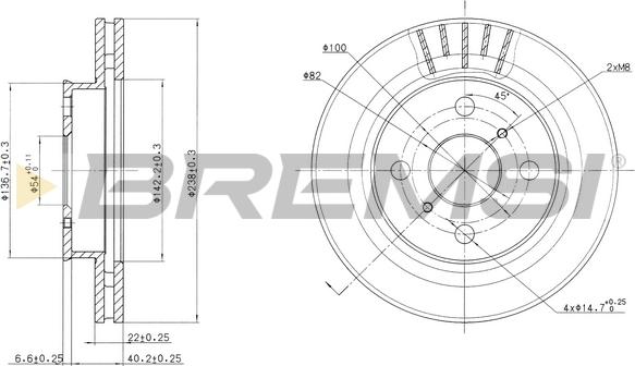 Bremsi CD6880V - Bremžu diski ps1.lv