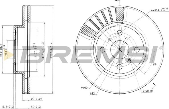 Bremsi CD6881V - Bremžu diski ps1.lv