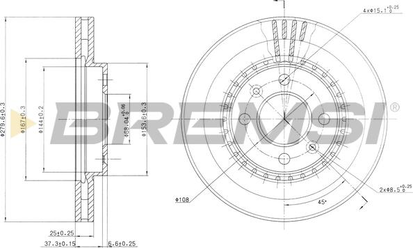 Bremsi CD6398V - Bremžu diski ps1.lv