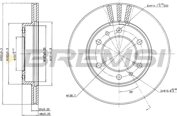 Bremsi CD6347V - Bremžu diski ps1.lv