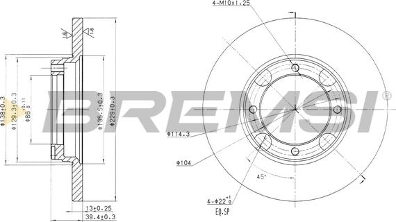 Bremsi CD6358S - Bremžu diski ps1.lv