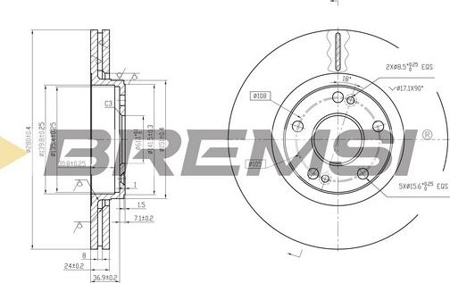 Bremsi CD6369V - Bremžu diski ps1.lv