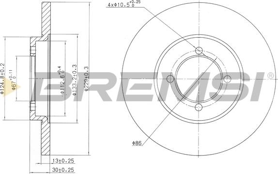 Bremsi CD6379S - Bremžu diski ps1.lv