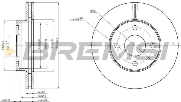 Bremsi CD6371V - Bremžu diski ps1.lv