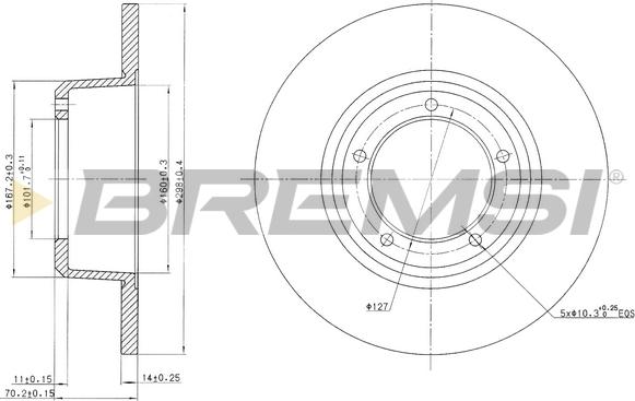 Bremsi CD6246S - Bremžu diski ps1.lv