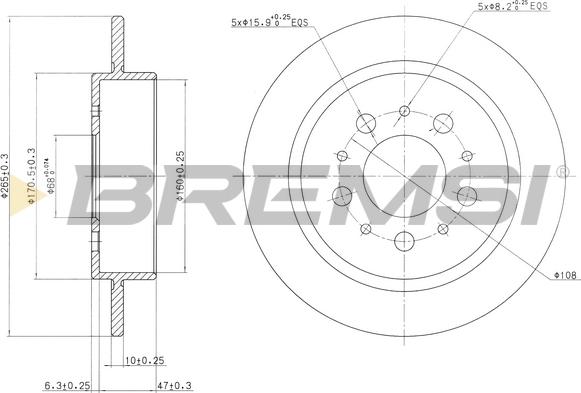 Bremsi CD6241S - Bremžu diski ps1.lv