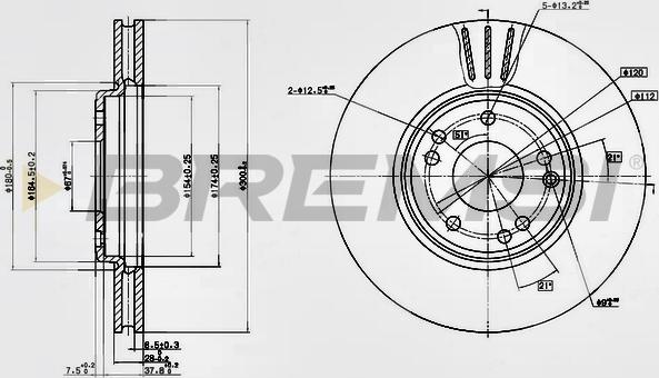 Bremsi CD6268V - Bremžu diski ps1.lv