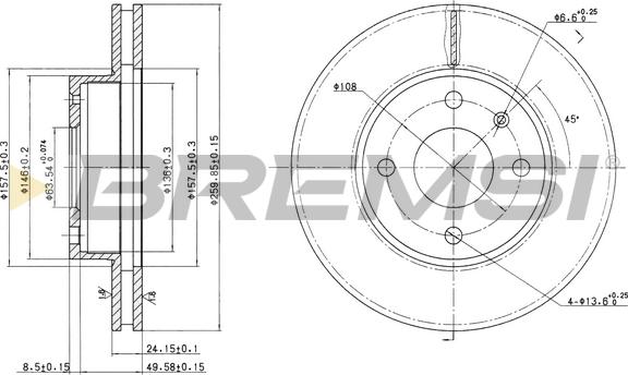 Bremsi CD6209V - Bremžu diski ps1.lv