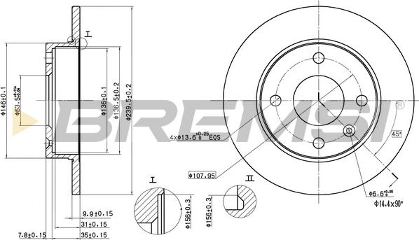 Bremsi CD6208S - Bremžu diski ps1.lv