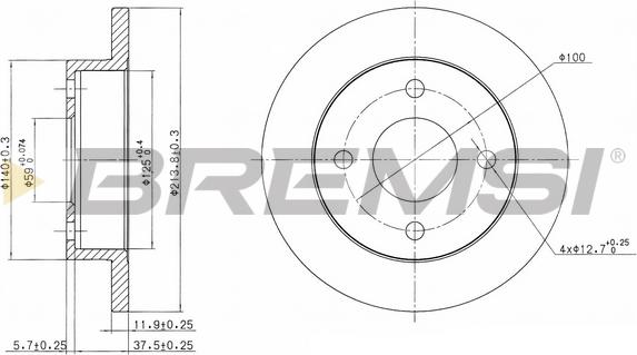 Bremsi CD6202S - Bremžu diski ps1.lv