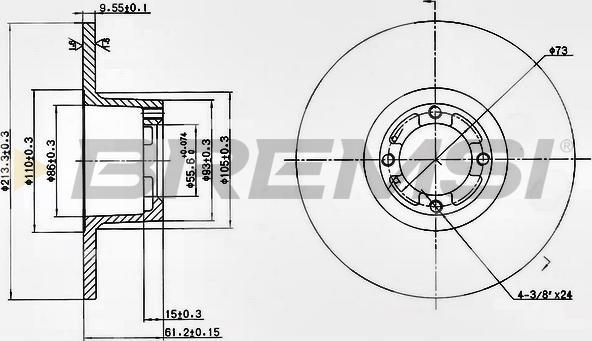 Bremsi CD6286S - Bremžu diski ps1.lv