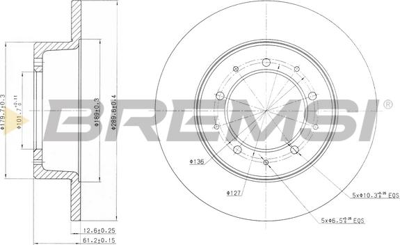 Bremsi CD6283S - Bremžu diski ps1.lv