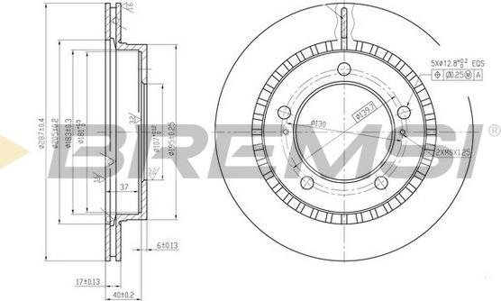 Bremsi CD6746V - Bremžu diski ps1.lv