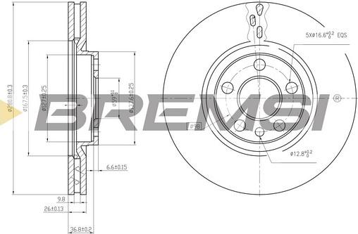 Bremsi CD6760V - Bremžu diski ps1.lv