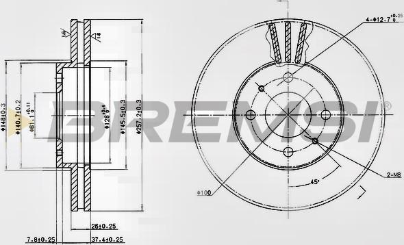 Bremsi CD6716V - Bremžu diski ps1.lv