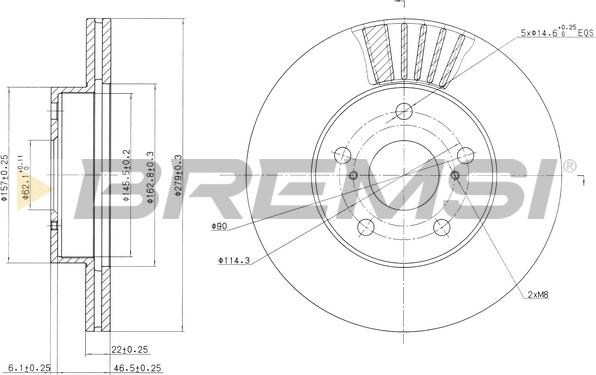 Bremsi CD6777V - Bremžu diski ps1.lv