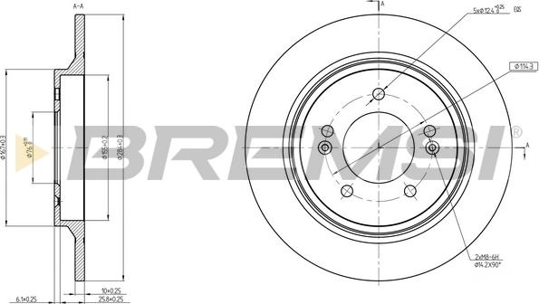 Bremsi CD8604S - Bremžu diski ps1.lv