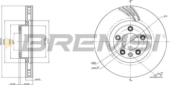 Bremsi CD8019VRD - Bremžu diski ps1.lv