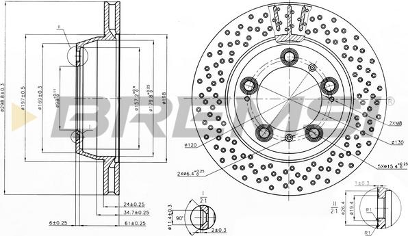 Bremsi CD8012V - Bremžu diski ps1.lv