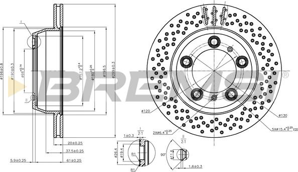 Bremsi CD8028V - Bremžu diski ps1.lv