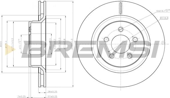 Bremsi CD8145V - Bremžu diski ps1.lv