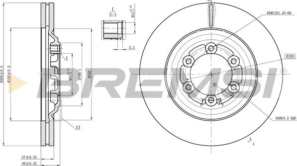 Bremsi CD8372V - Bremžu diski ps1.lv