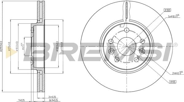 Bremsi CD8266V - Bremžu diski ps1.lv