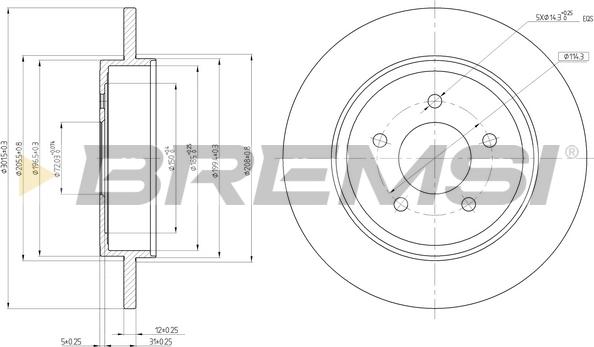 Bremsi CD8207S - Bremžu diski ps1.lv