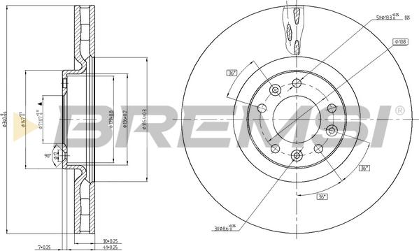 Bremsi CD8234V - Bremžu diski ps1.lv