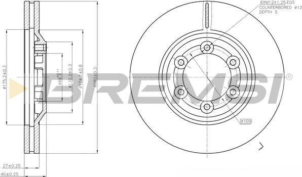 Bremsi CD7947V - Bremžu diski ps1.lv