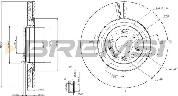 Bremsi CD7909V - Bremžu diski ps1.lv