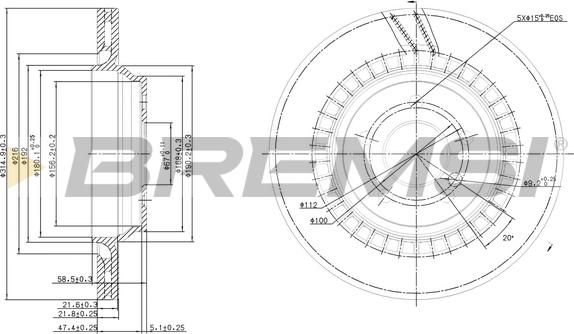 Bremsi CD7906V - Bremžu diski ps1.lv