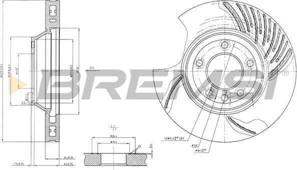 Bremsi CD7408VLS - Bremžu diski ps1.lv