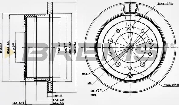 Bremsi CD7597V - Bremžu diski ps1.lv